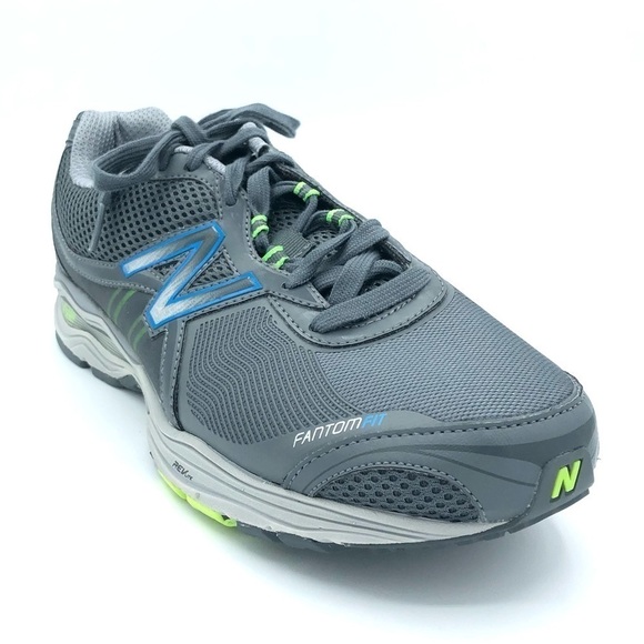 NEW New Balance Fantom Fit Athletic Walking Shoes Grey Blue Green Size 9.5 Wide - Picture 2 of 7